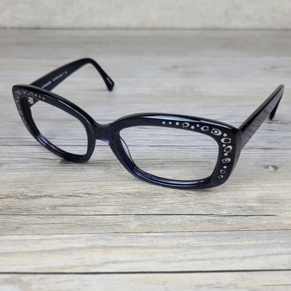 Coach Eyeglass Frames HC 8161 L146 51104L Navy Signature C Logo Womens 55-18-135